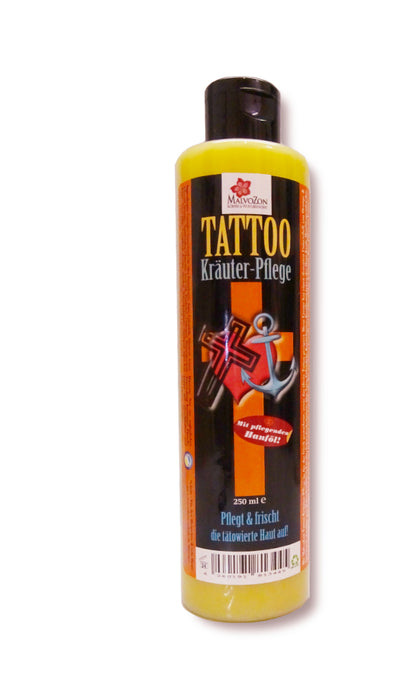 MalvoZon – „Tattoo Kräuter-Pflege“ – Pflegt & frischt die tätowierte Haut auf! 250ml
