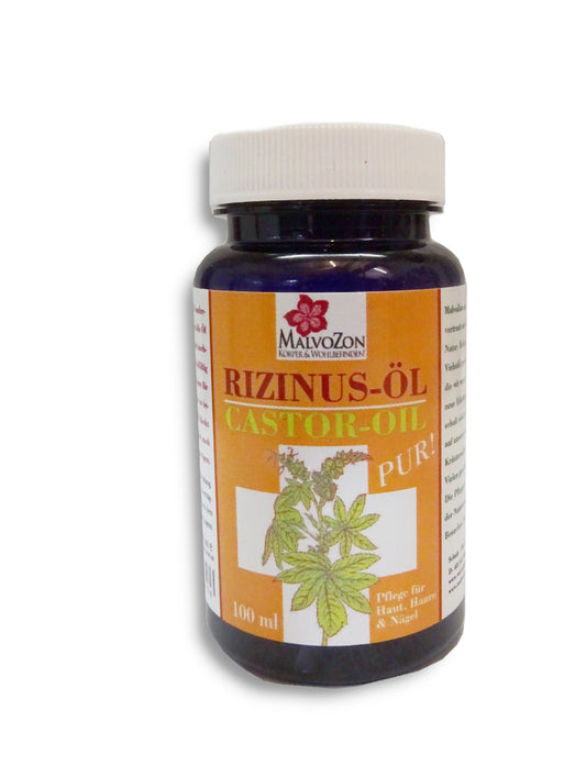 MalvoZon – Rizinus-Öl / Castor-Oil – 100% Pur – Pflege für Haut, Nägel & Haare – 100 ml